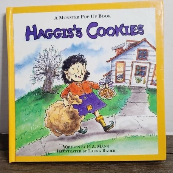 Vintage 1995 A Monster Pop-up Book Haggi's Cookies Halloween Theme - Picture 1 of 8